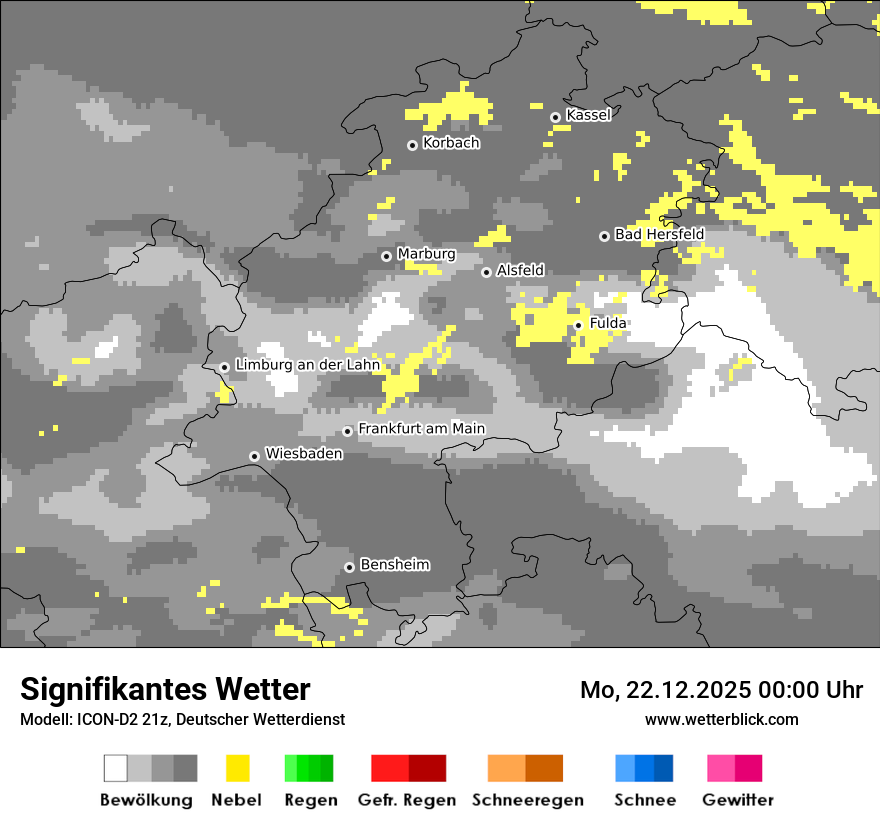 Modellkarten Signifikantes Wetter