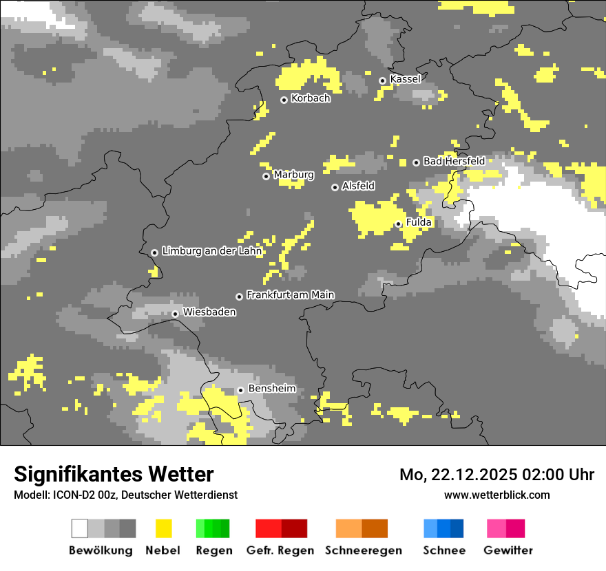 Modellkarten Signifikantes Wetter