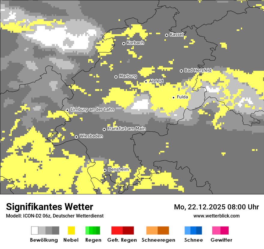 Modellkarten Signifikantes Wetter