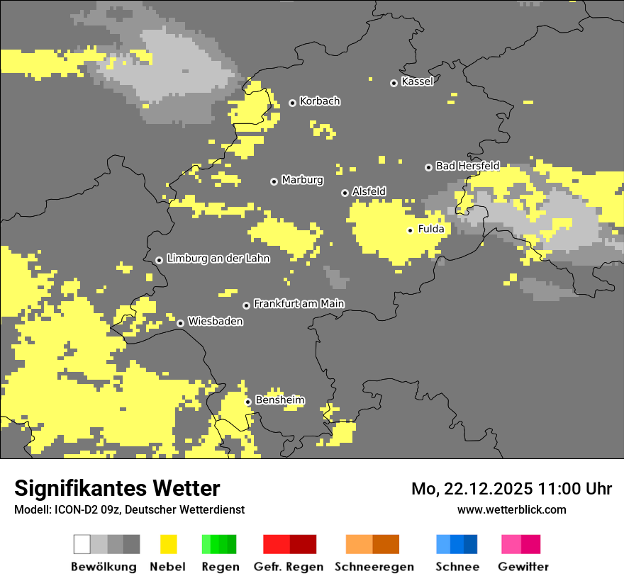 Modellkarten Signifikantes Wetter