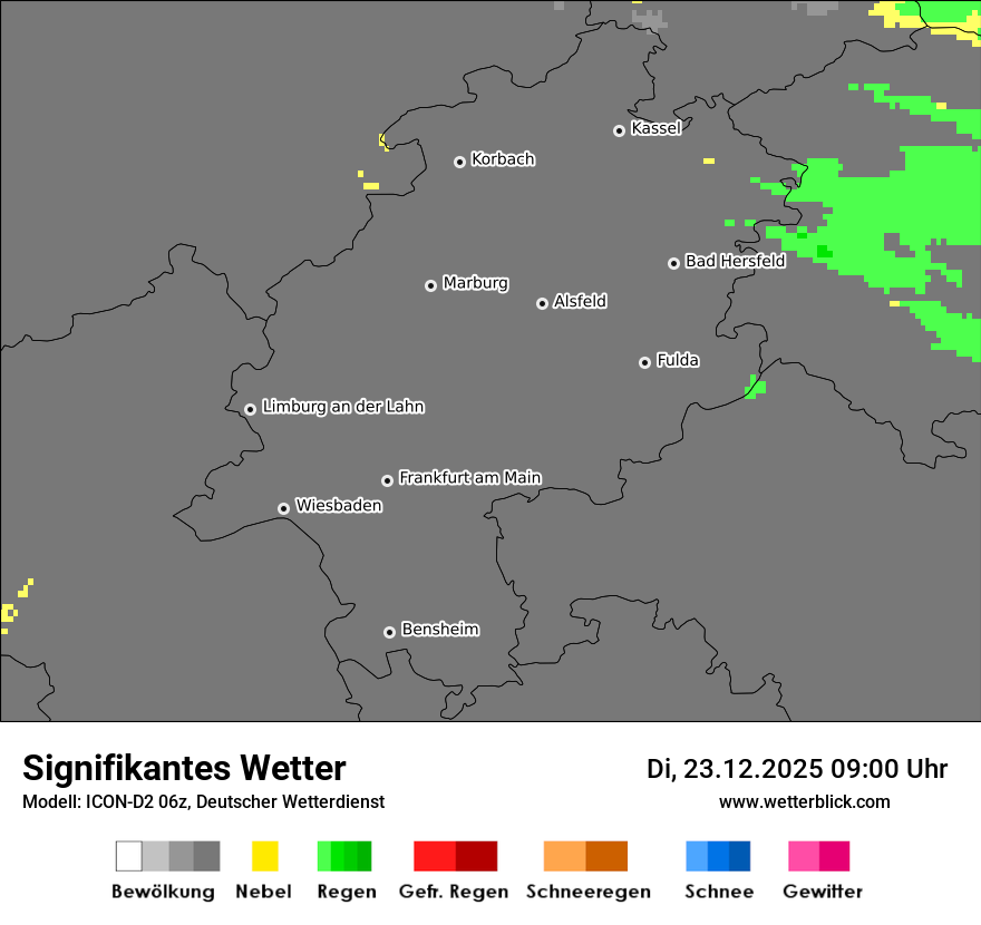 Modellkarten Signifikantes Wetter