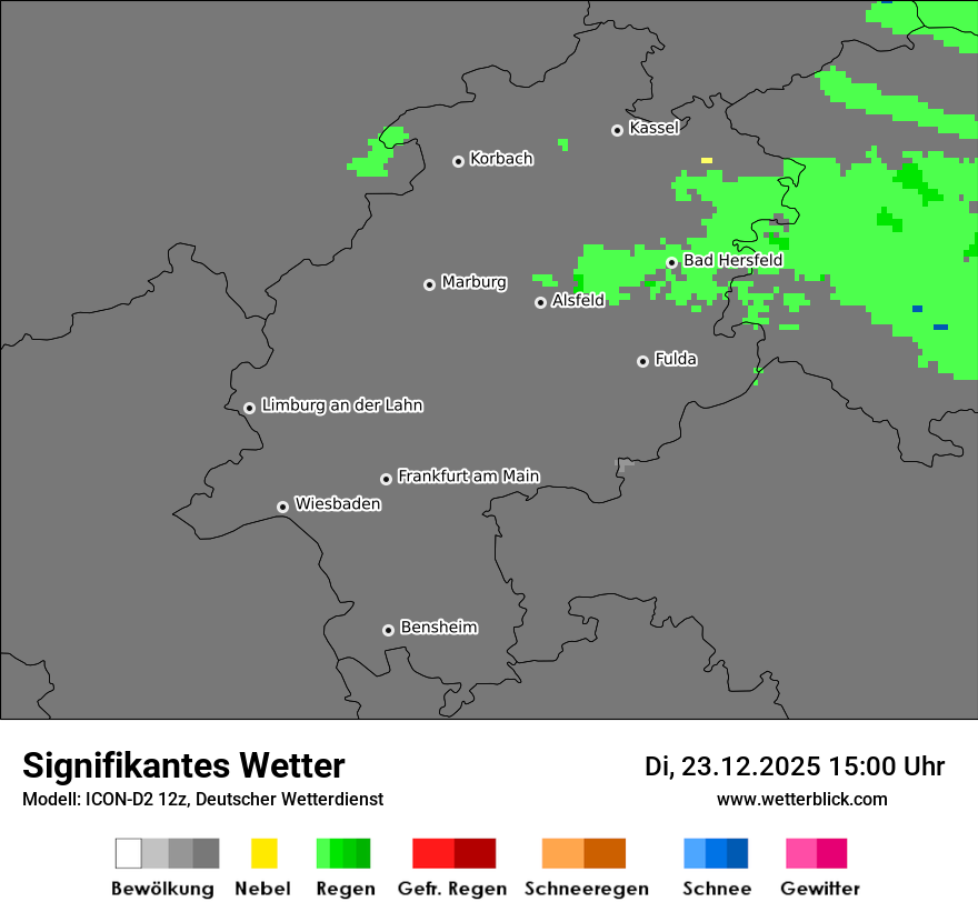 Modellkarten Signifikantes Wetter