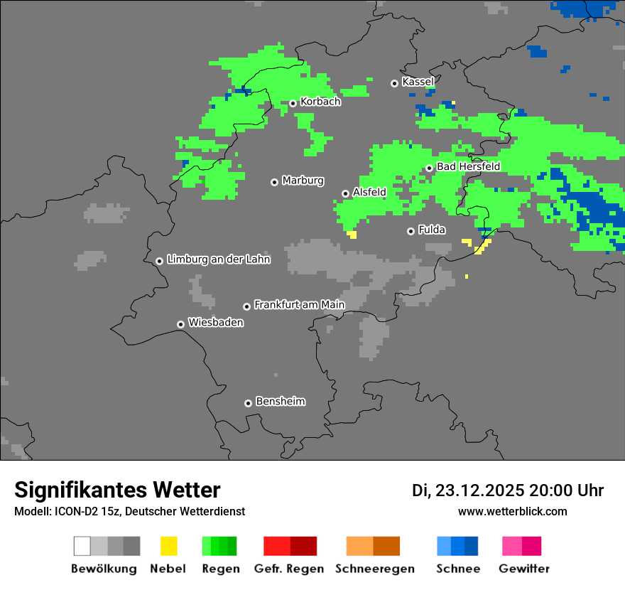 Modellkarten Signifikantes Wetter