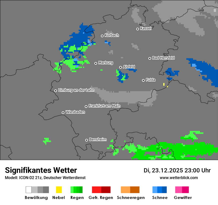 Modellkarten Signifikantes Wetter