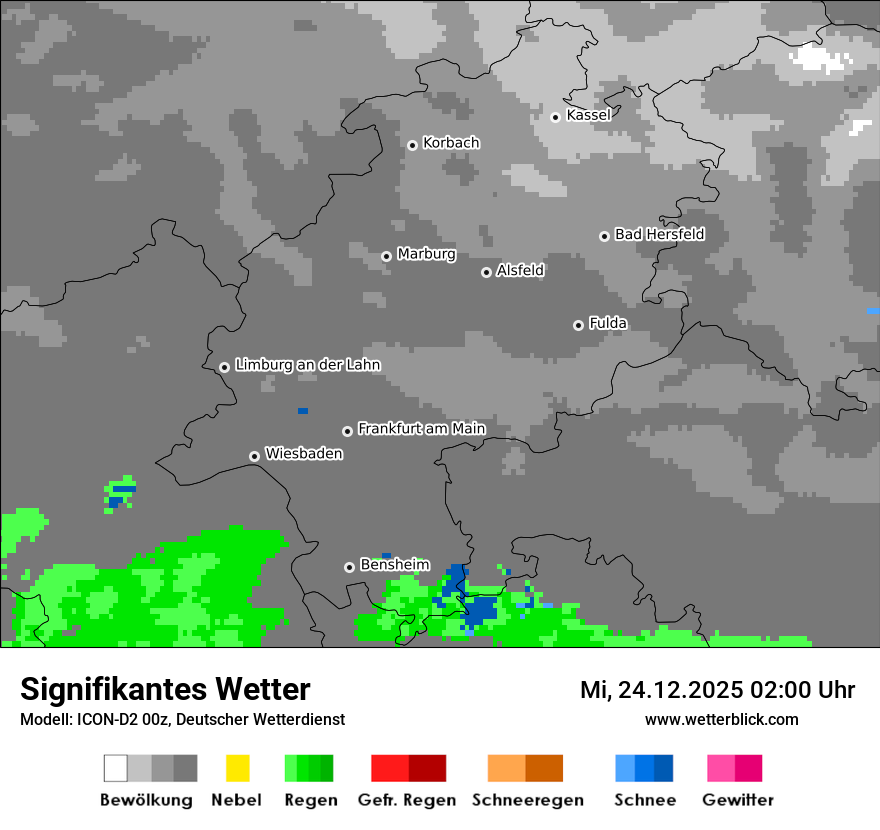 Modellkarten Signifikantes Wetter