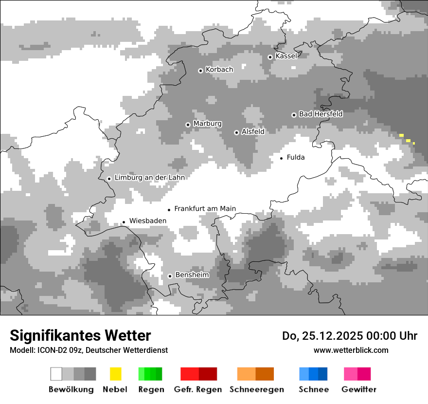 Modellkarten Signifikantes Wetter