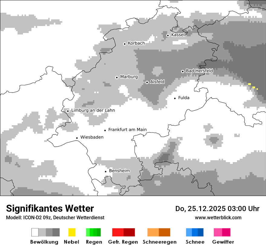 Modellkarten Signifikantes Wetter