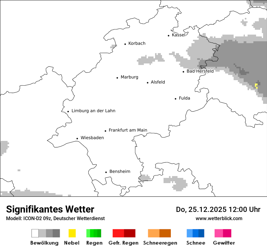 Modellkarten Signifikantes Wetter