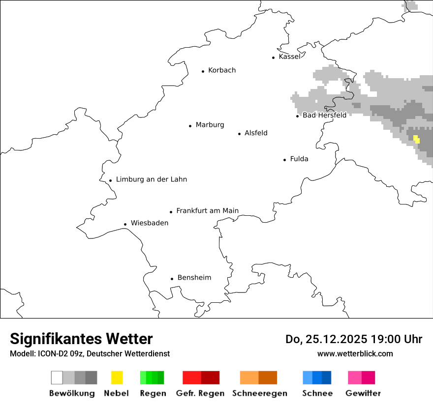 Modellkarten Signifikantes Wetter