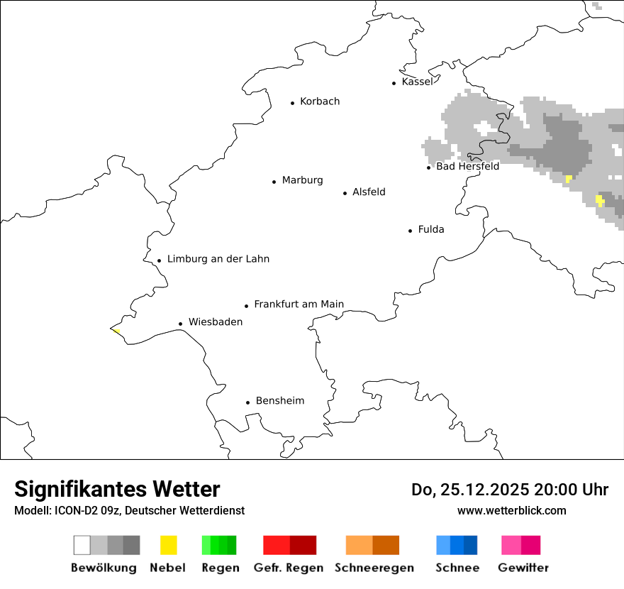 Modellkarten Signifikantes Wetter