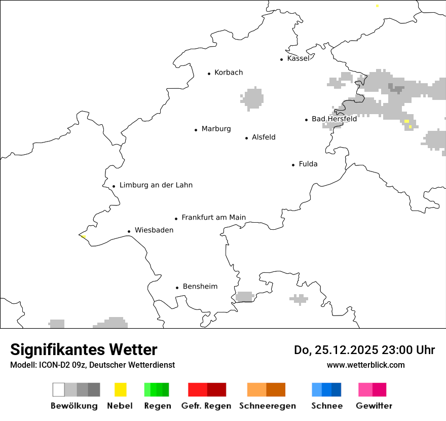 Modellkarten Signifikantes Wetter