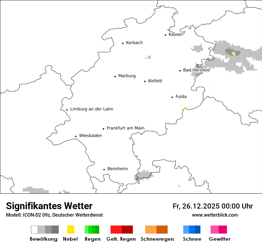 Modellkarten Signifikantes Wetter