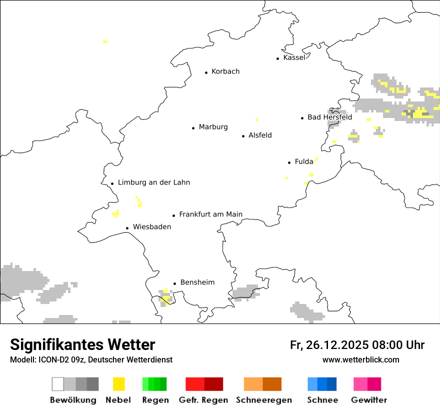 Modellkarten Signifikantes Wetter
