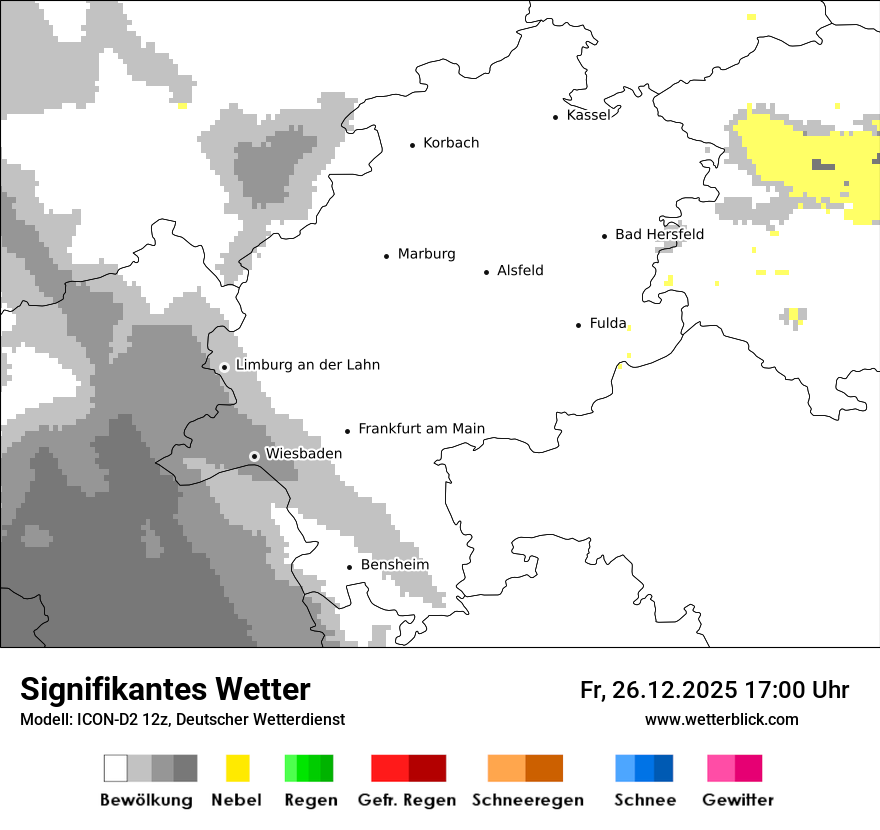 Modellkarten Signifikantes Wetter