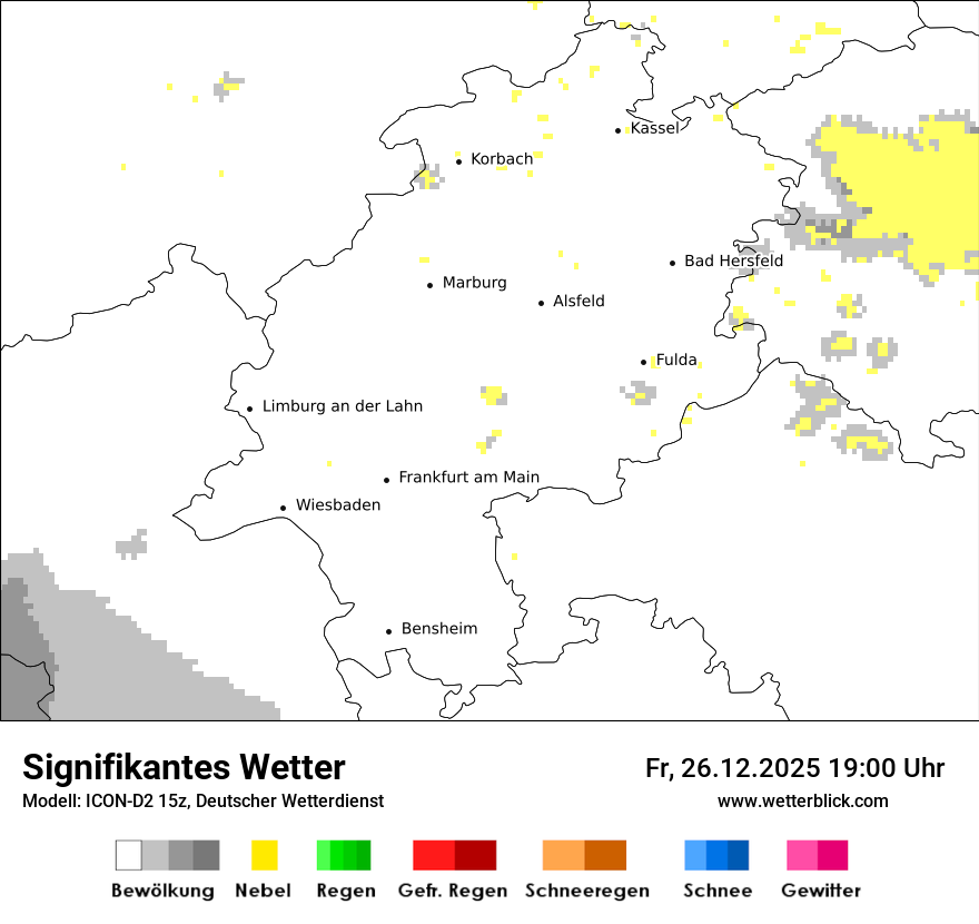 Modellkarten Signifikantes Wetter