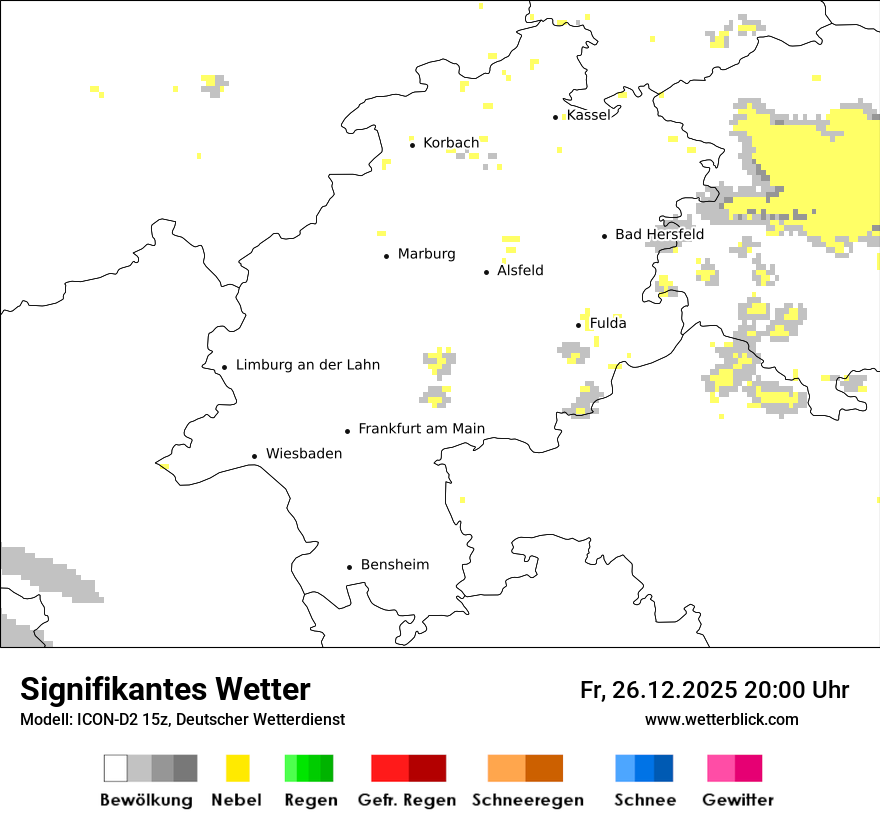 Modellkarten Signifikantes Wetter
