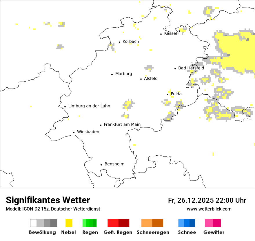 Modellkarten Signifikantes Wetter