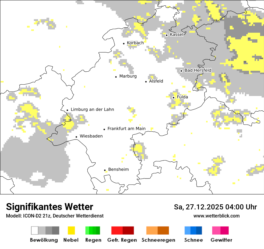 Modellkarten Signifikantes Wetter