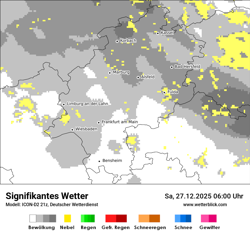 Modellkarten Signifikantes Wetter