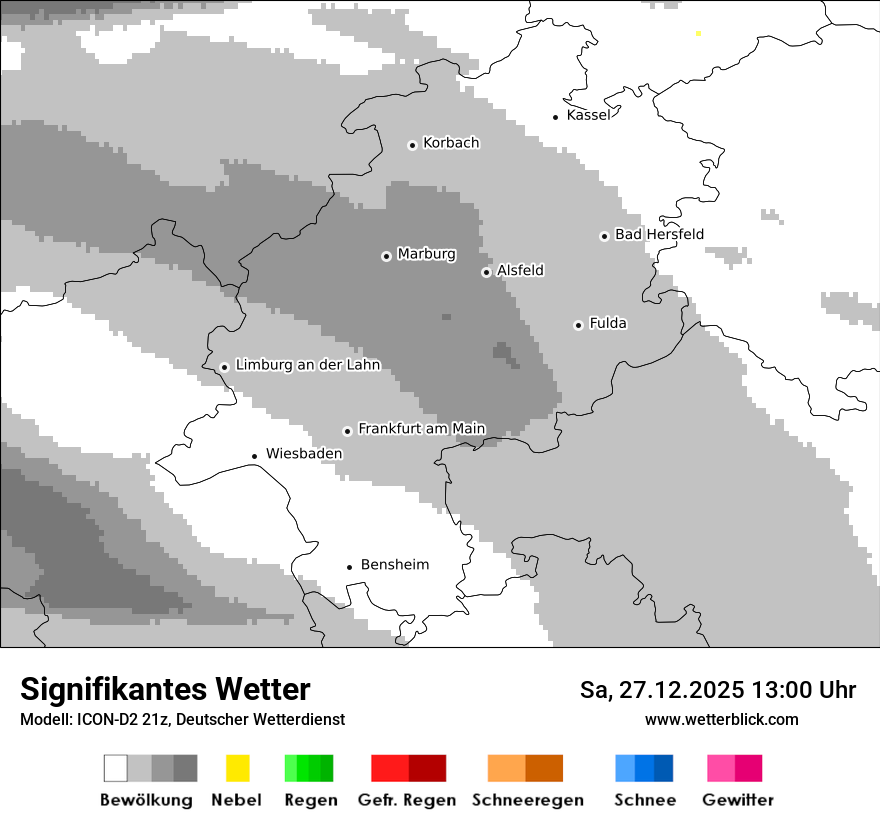 Modellkarten Signifikantes Wetter