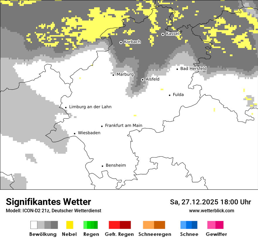Modellkarten Signifikantes Wetter