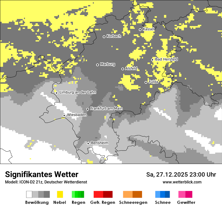 Modellkarten Signifikantes Wetter