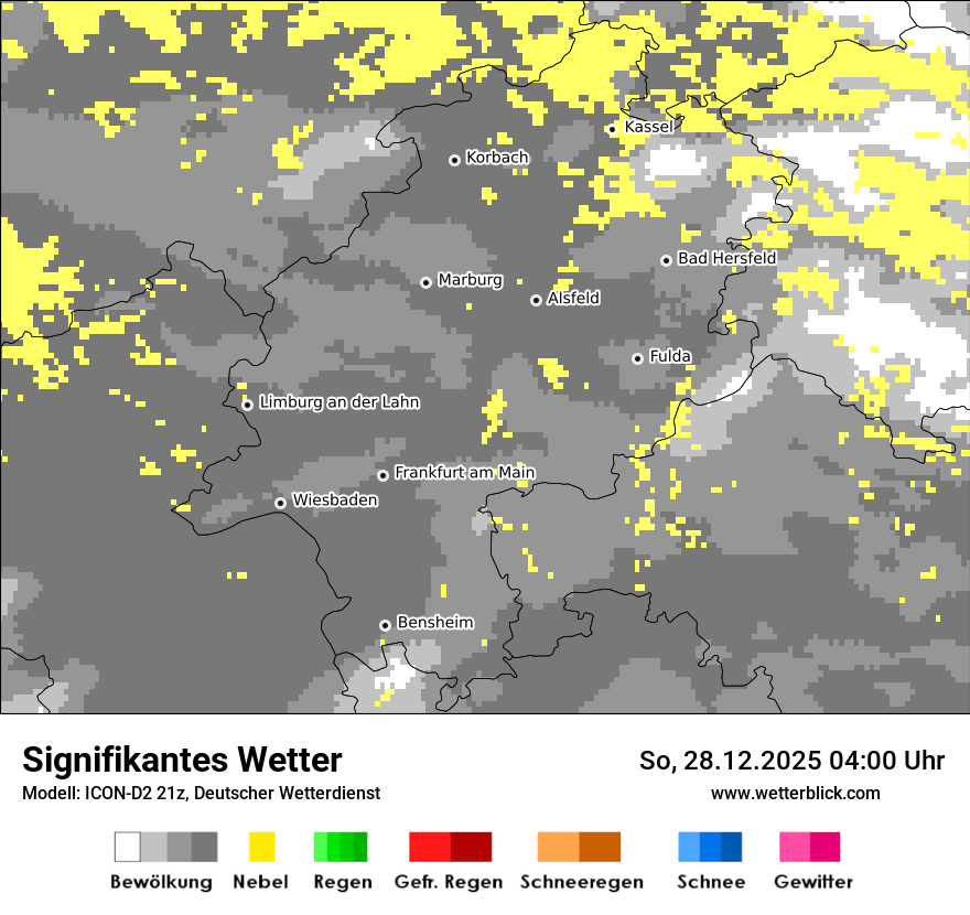 Modellkarten Signifikantes Wetter
