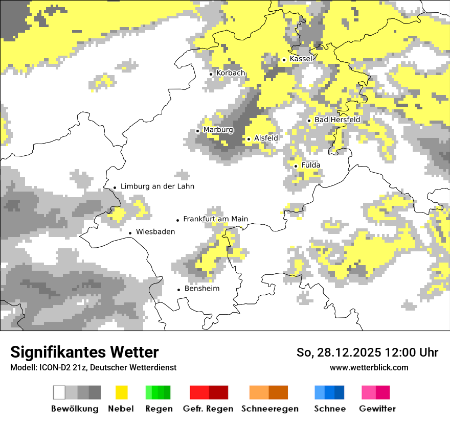 Modellkarten Signifikantes Wetter