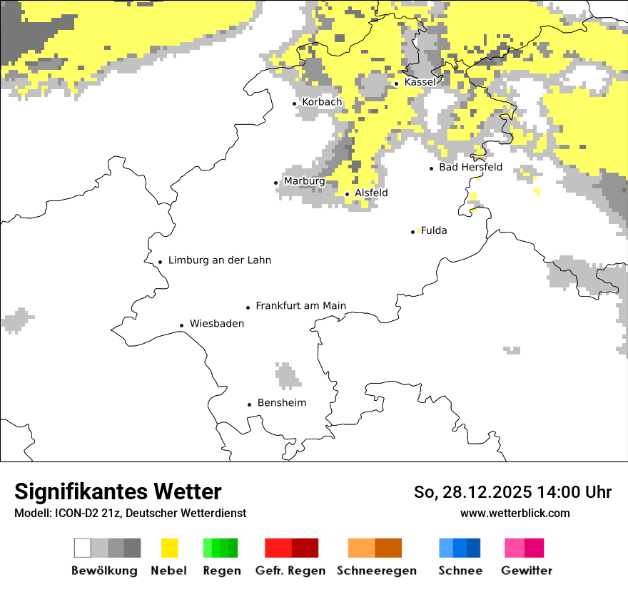 Modellkarten Signifikantes Wetter