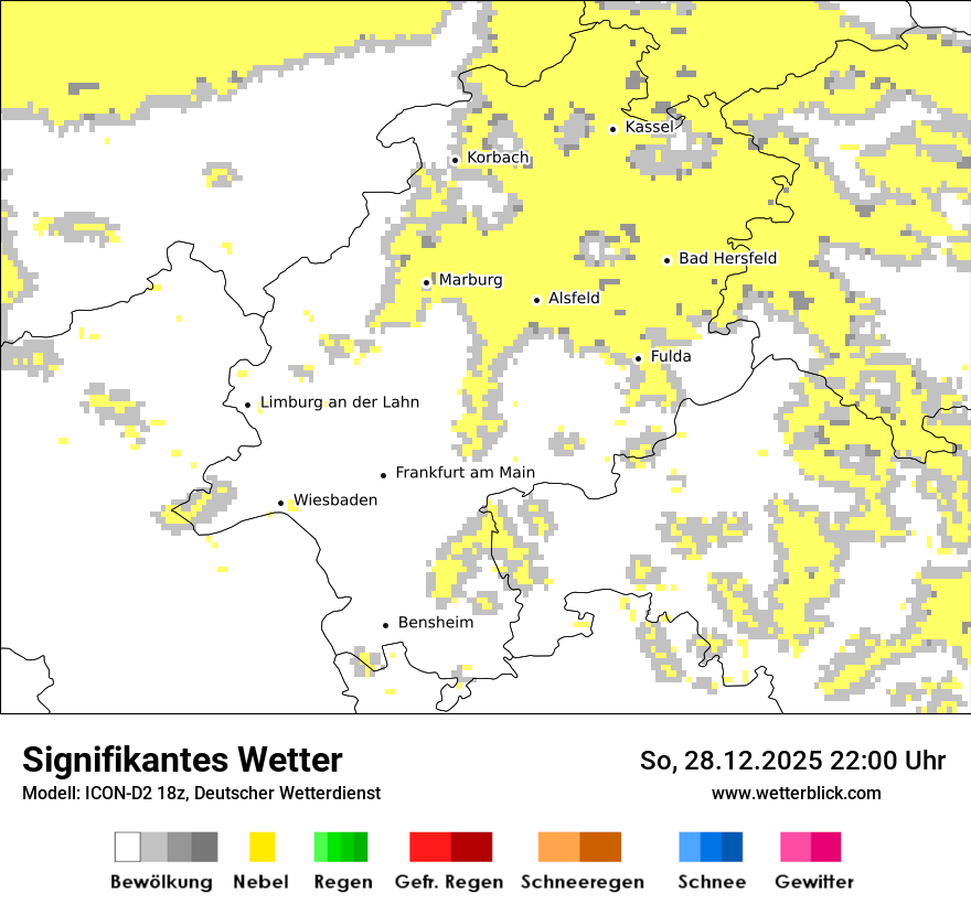 Modellkarten Signifikantes Wetter