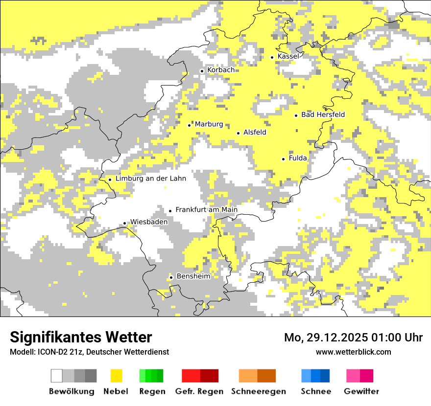 Modellkarten Signifikantes Wetter