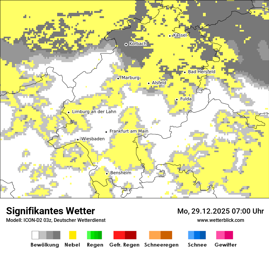 Modellkarten Signifikantes Wetter