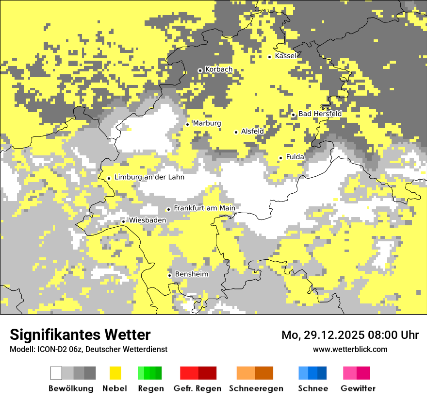 Modellkarten Signifikantes Wetter