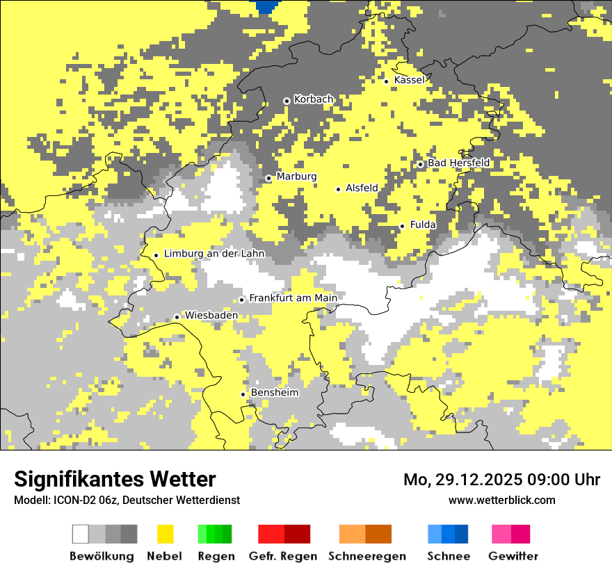 Modellkarten Signifikantes Wetter