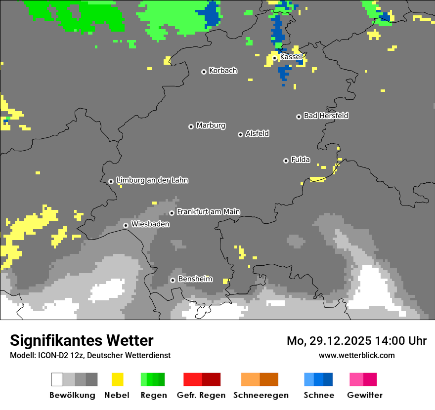 Modellkarten Signifikantes Wetter