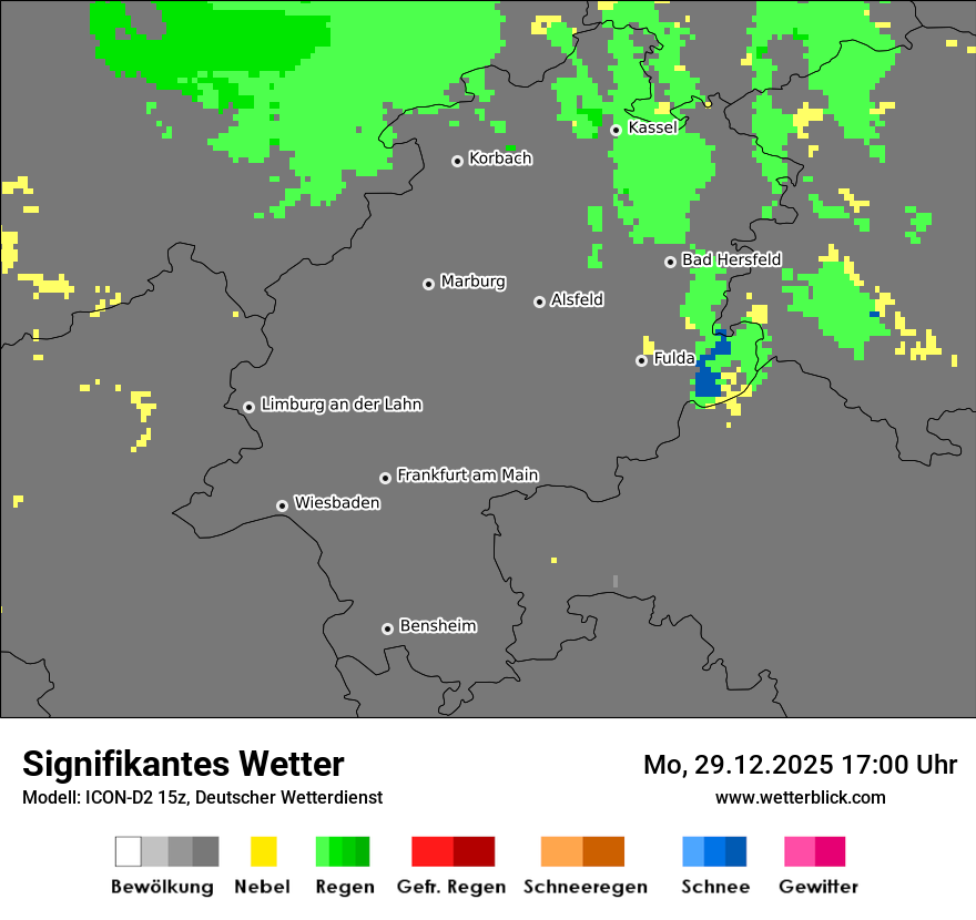 Modellkarten Signifikantes Wetter