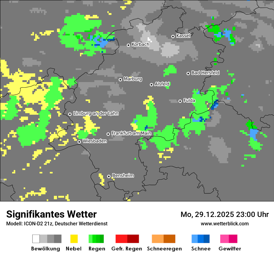 Modellkarten Signifikantes Wetter