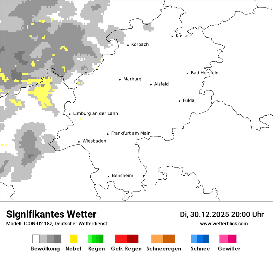 Modellkarten Signifikantes Wetter
