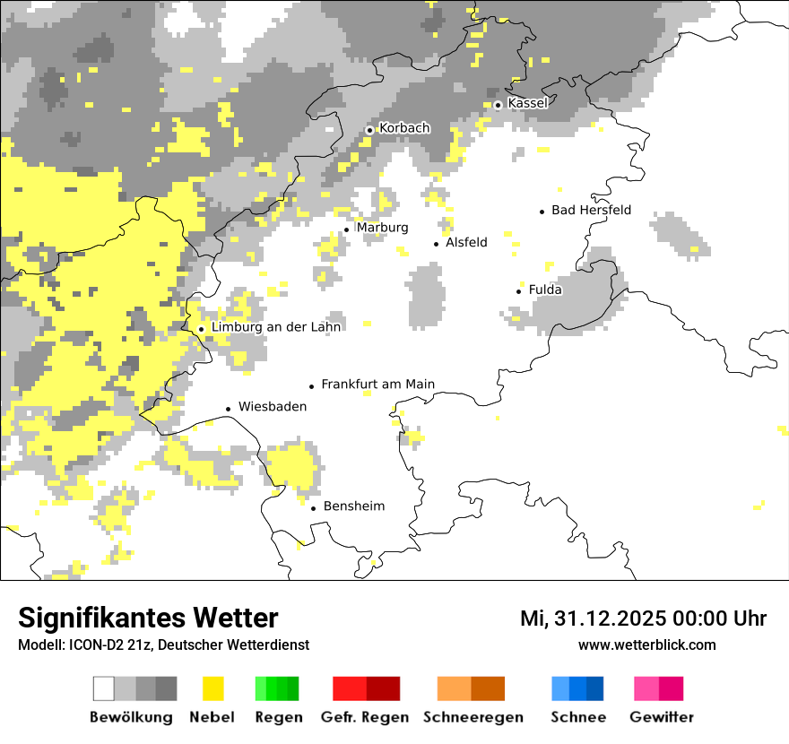 Modellkarten Signifikantes Wetter