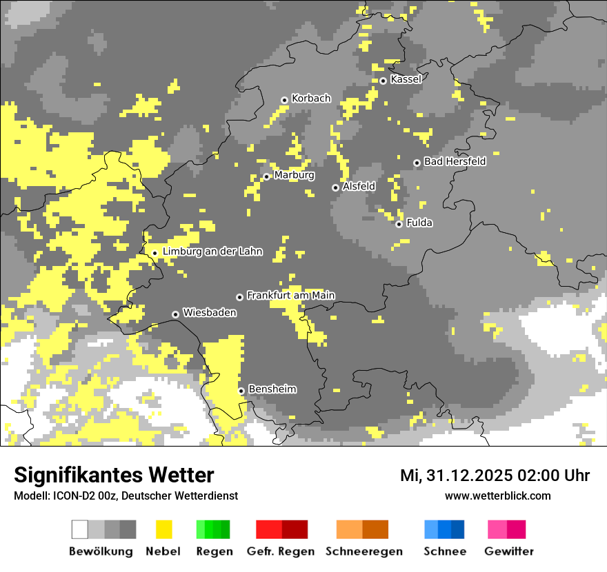 Modellkarten Signifikantes Wetter