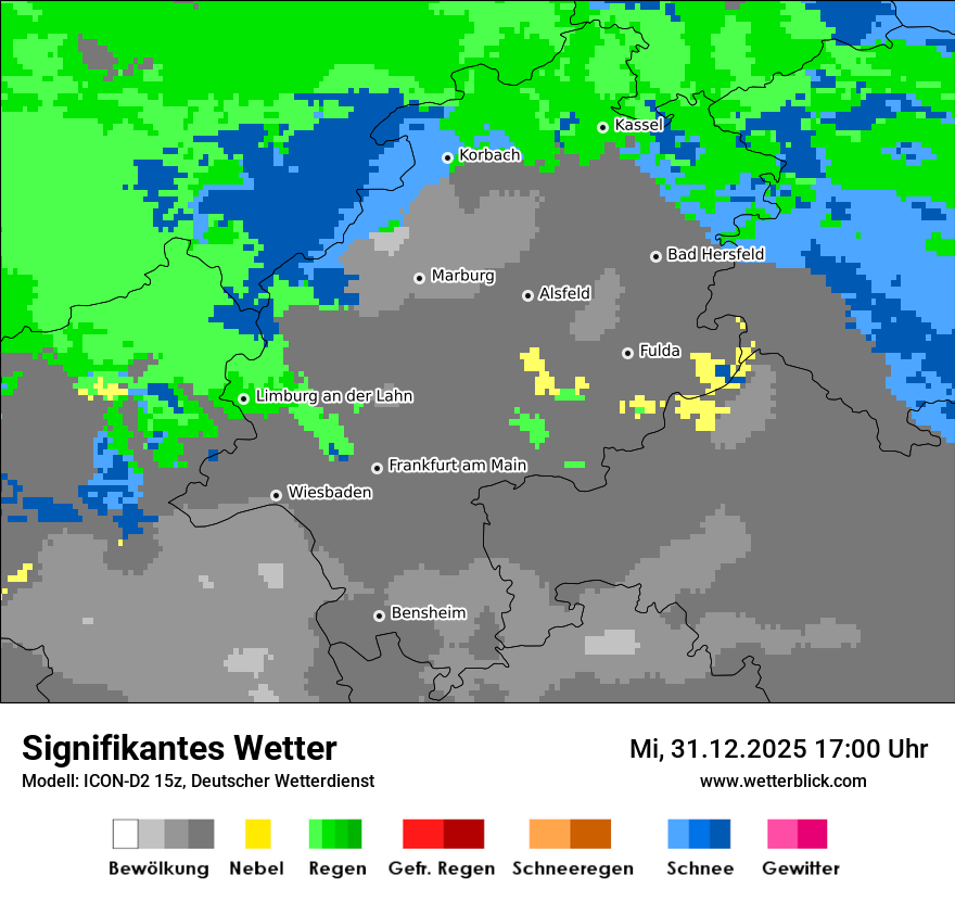 Modellkarten Signifikantes Wetter