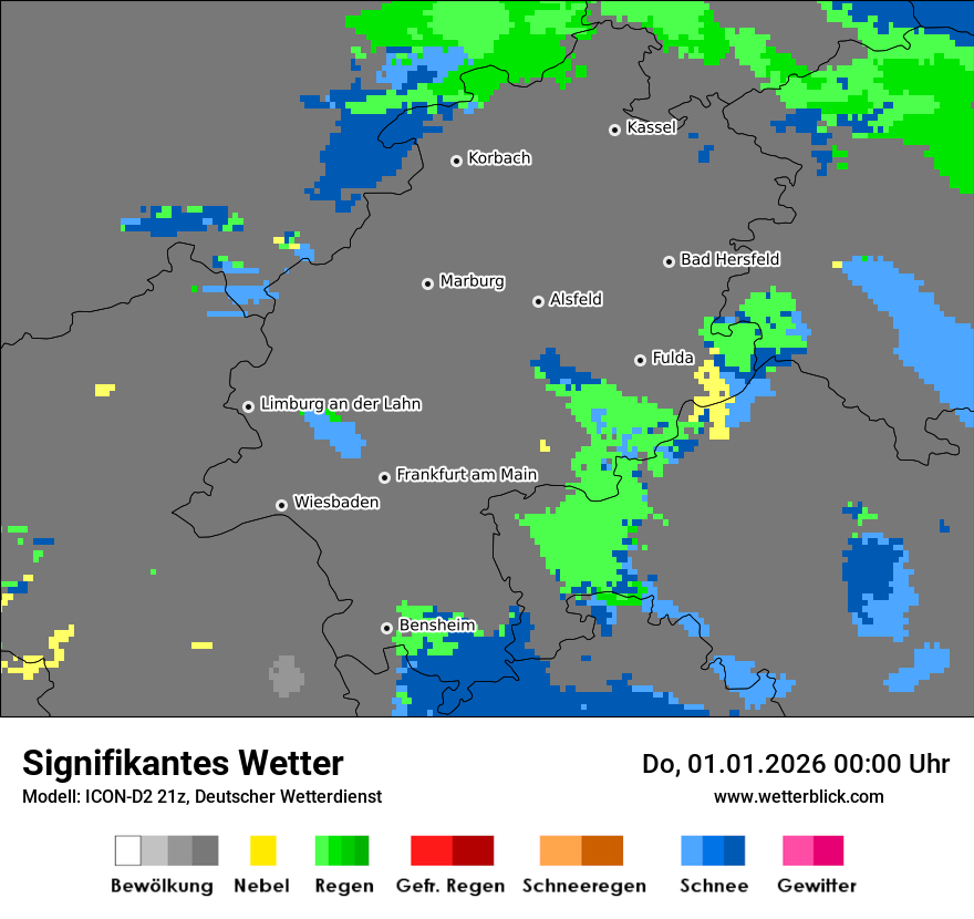 Modellkarten Signifikantes Wetter