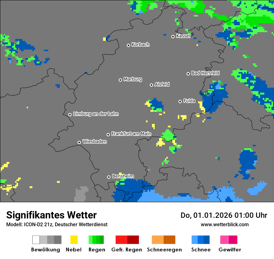 Modellkarten Signifikantes Wetter