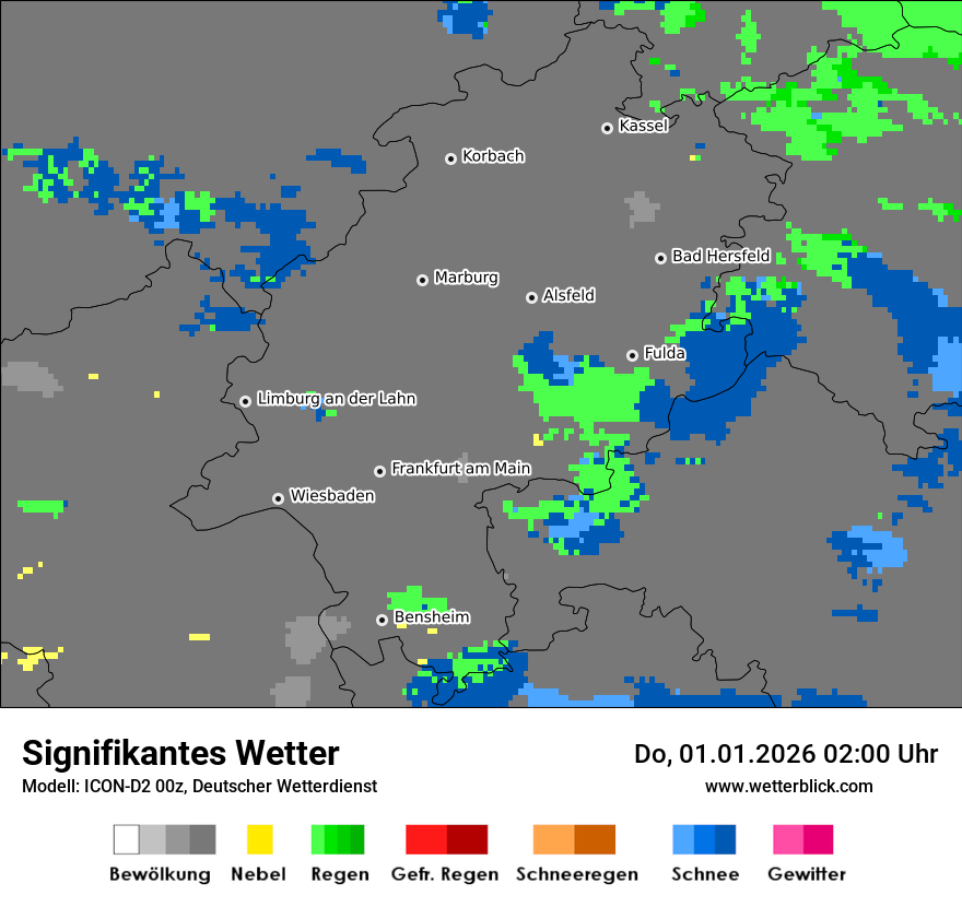 Modellkarten Signifikantes Wetter