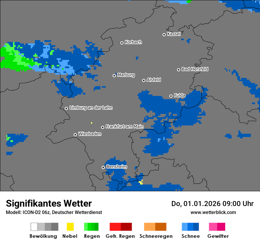 Modellkarten Signifikantes Wetter