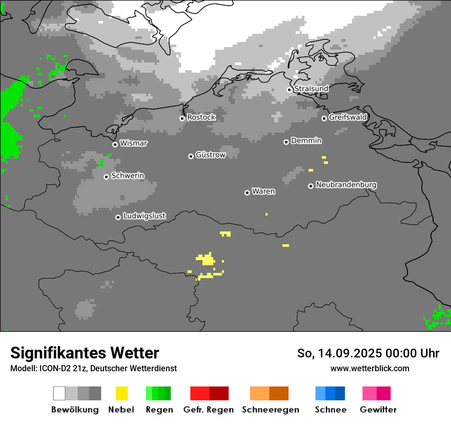 Modellkarten Signifikantes Wetter