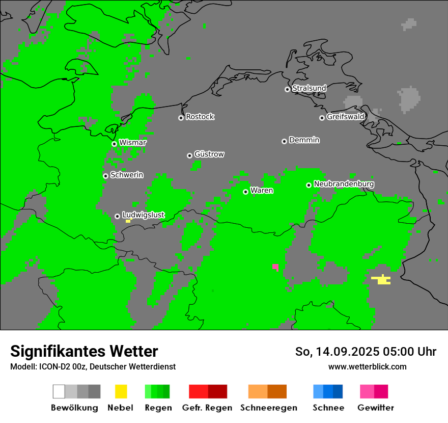 Modellkarten Signifikantes Wetter