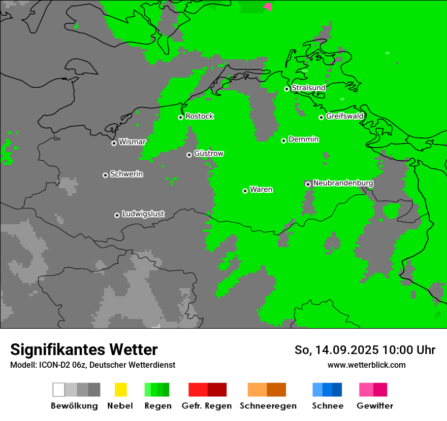 Modellkarten Signifikantes Wetter