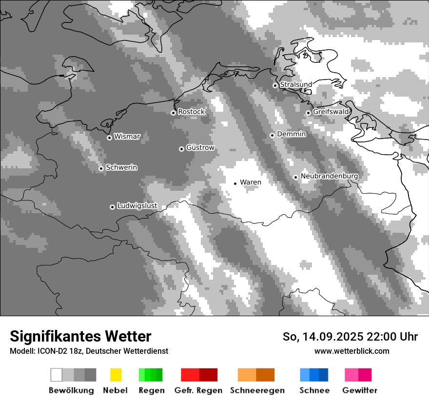 Modellkarten Signifikantes Wetter