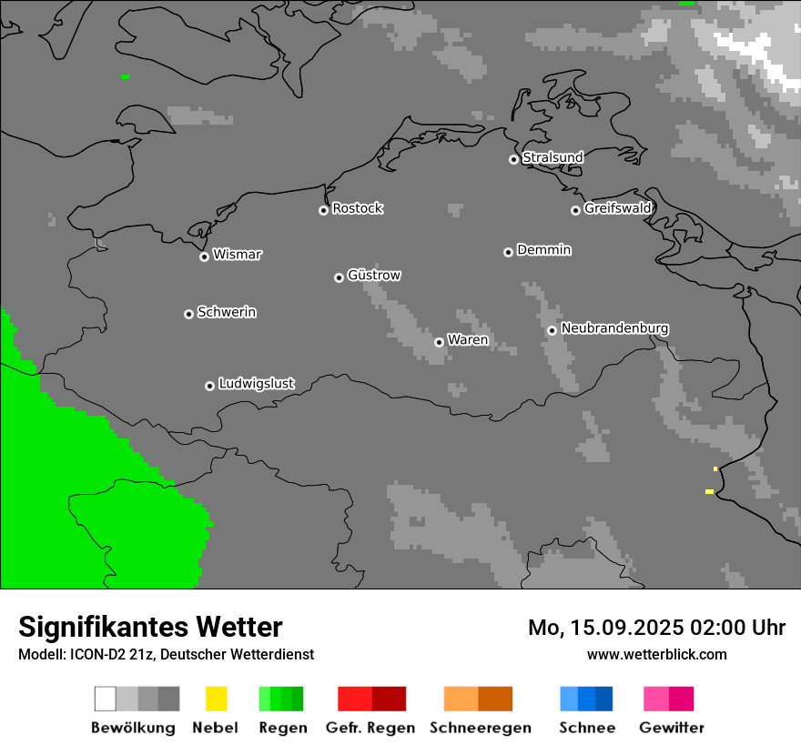 Modellkarten Signifikantes Wetter